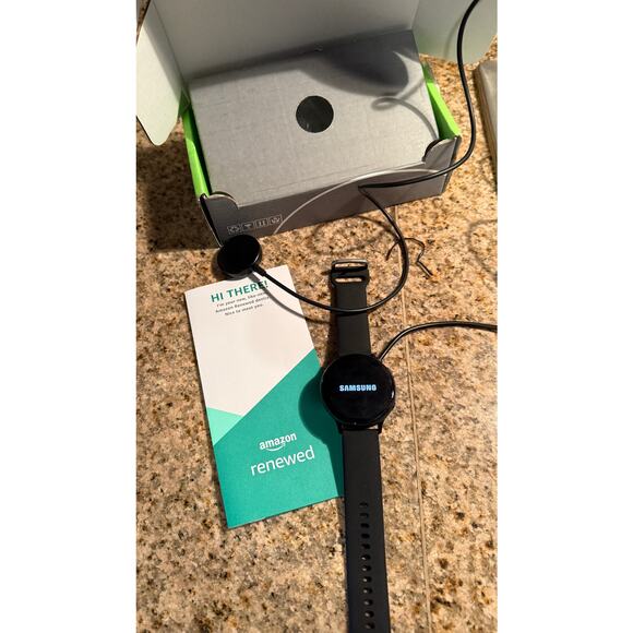 RENEWED Samsung Galaxy Active 2 Smartwatch 44mm With Extra Charging Cable Black - Picture 5 of 12